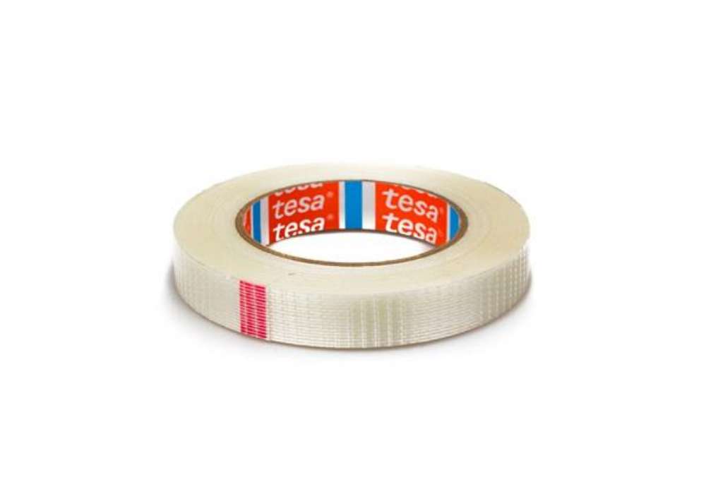 Immagine di Nastri adesivi per la spedizione tesa trama bidirezionale 250 N/cm trasparente rinforzato 19 mm x 50