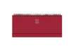Immagine di Planning settimanale spiralato 2027 Egadi copertina gommata 29,8x10,5 cm rosso rubino - 27-430FT-C21