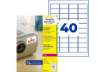 Immagine di Etichette bianche superaderenti Avery poliestere 45,7x25,4 mm - 40 et/foglio - per laser - conf. 20