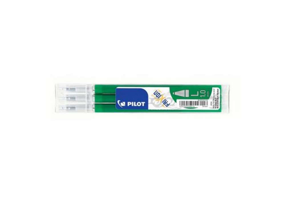 Immagine di Refill sfera Pilot Frixion Ball e Clicker 1 mm verde Set 3 pezzi - 6678