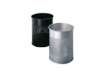 Immagine di Cestino gettacarte DURABLE cilindrico con superficie perforata 165mm acciaio nero - 331001