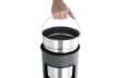 Immagine di Posacenere Durable a colonna acciaio con sabbia e cestino base tonda H 62 x Ø 26 cm argento metalliz