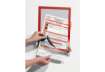 Immagine di Cornice espositiva Durable Duraframe® A4 236x323 mm rosso - conf. 10 pz - 4882-03