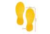 Immagine di Segnaletica da pavimento forma ''Impronta'' DURABLE RAL 1003 giallo 9x24 cm - conf. 10 pezzi - 17270