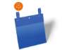 Immagine di Tasche per identificazione Durable con fascette di aggancio blu f.to esterno mm 223x380- inserto A5