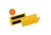 Immagine di Tasche per identificazione a fissaggio magnetico DURABLE 113x53 mm giallo Conf. 50 pz - 1741-04